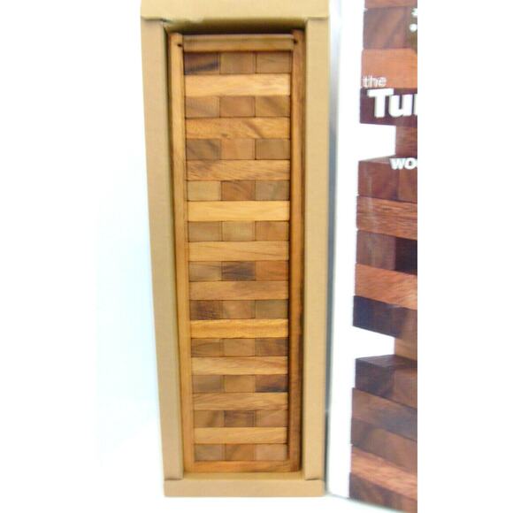 LG TUMBLING TOWER + WOODEN STACKER Building Blocks Construction Game Monkey Pod - Picture 8 of 8